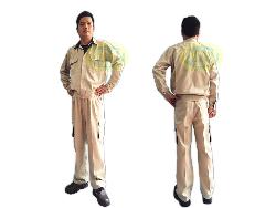 Quần áo bảo hộ Cotton pha mầu có lưới lưng Qa010